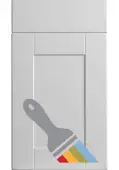 Bella Paintable : Style : Shaker. MDF Vinyl Wrapped Door/Drawer