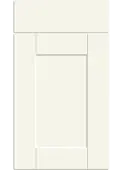 Bella Supermatt White Grey : Style : Shaker. MDF Vinyl Wrapped Door/Drawer