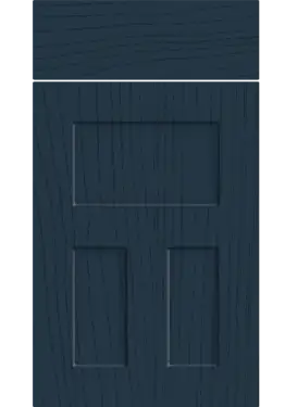 Click Here To Enlarge This Photo Of Bella Paintflow Matt Indigo Blue : Style : Stratford. MDF Vinyl Wrapped Door/Drawer
