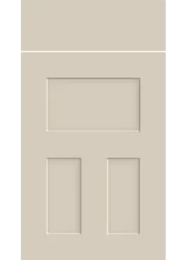 Click Here To Enlarge This Photo Of Bella Supermatt Taupe Grey : Style : Stratford. MDF Vinyl Wrapped Door/Drawer