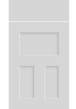Click Here To Enlarge This Photo Of Bella Porcelain White : Style : Stratford. MDF Vinyl Wrapped Door/Drawer
