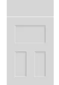 Bella Porcelain White : Style : Stratford. MDF Vinyl Wrapped Door/Drawer