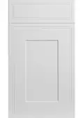 Bella Porcelain White : Style Tullymore. MDF Vinyl Wrapped Door/Drawer
