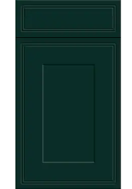 Click Here To Enlarge This Photo Of Bella Paintflow Matt Fir Green : Style : Tullymore. MDF Vinyl Wrapped Door/Drawer