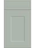 Bella Matt Pistachio Green : Style : Tullymore. MDF Vinyl Wrapped Door/Drawer