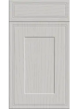 Click Here To Enlarge This Photo Of Bella Paintflow Matt Light Grey : Style : Tullymore. MDF Vinyl Wrapped Door/Drawer