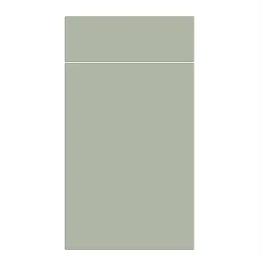 Click Here To Enlarge This Photo Of Bella Supermatt Sage Green : Style : Venice. MDF Vinyl Wrapped Door/Drawer