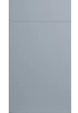 Click Here To Enlarge This Photo Of Bella Supermatt Denim : Style : Venice. MDF Vinyl Wrapped Door/Drawer