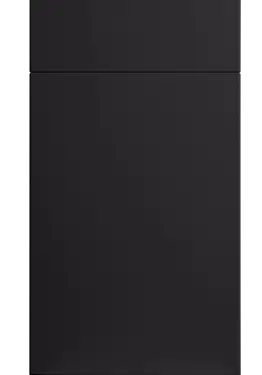 Click Here To Enlarge This Photo Of Bella Supermatt Black : Style : Venice. MDF Vinyl Wrapped Door/Drawer