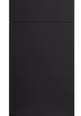 Bella Supermatt Black : Style : Venice. MDF Vinyl Wrapped Door/Drawer