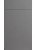 Bella High Gloss Dust Grey : Style : Venice. MDF Vinyl Wrapped Door/Drawer