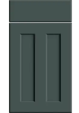 Click Here To Enlarge This Photo Of Bella Supermatt Kombu Green : Style : Chester. MDF Vinyl Wrapped Door/Drawer