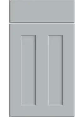 Click Here To Enlarge This Photo Of Bella Supermatt Dove Grey : Style : Chester. MDF Vinyl Wrapped Door/Drawer