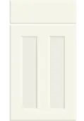 Bella Supermatt White Grey : Style : Chester. MDF Vinyl Wrapped Door/Drawer
