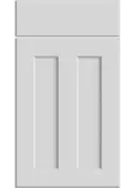 Bella Porcelain White : Style : Chester. MDF Vinyl Wrapped Door/Drawer