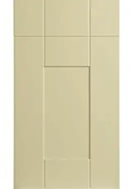 Click Here To Enlarge This Photo Of Bella Vanilla : Style : Warwick. MDF Vinyl Wrapped Door/Drawer