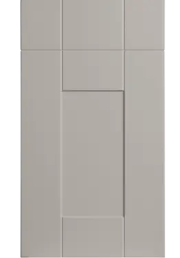 Click Here To Enlarge This Photo Of Bella Supermatt Pebble : Style : Warwick. MDF Vinyl Wrapped Door/Drawer