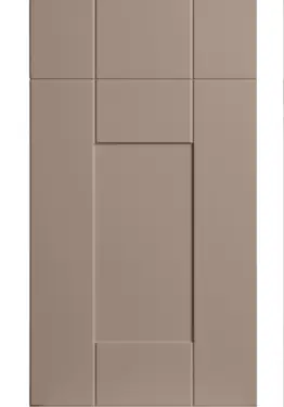 Click Here To Enlarge This Photo Of Bella Supermatt Cashmere : Style : Warwick. MDF Vinyl Wrapped Door/Drawer