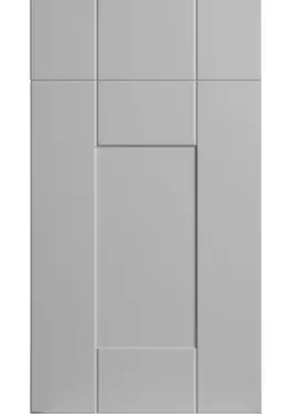 Click Here To Enlarge This Photo Of Bella Matt Dove Grey : Style : Warwick. MDF Vinyl Wrapped Door/Drawer