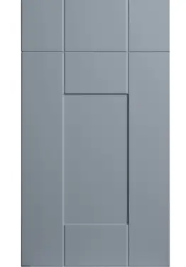 Click Here To Enlarge This Photo Of Bella Supermatt Denim : Style : Warwick. MDF Vinyl Wrapped Door/Drawer