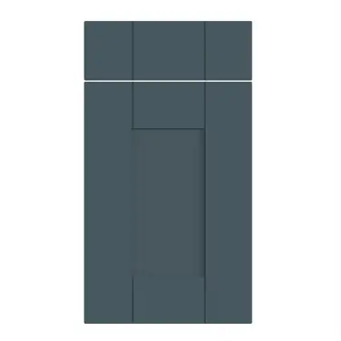 Click Here To Enlarge This Photo Of Bella Supermatt Colonial Blue : Style : Warwick. MDF Vinyl Wrapped Door/Drawer