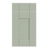 Bella Supermatt Sage Green : Style : Warwick. MDF Vinyl Wrapped Door/Drawer