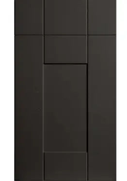 Click Here To Enlarge This Photo Of Bella Supermatt Graphite : Style : Warwick. MDF Vinyl Wrapped Door/Drawer