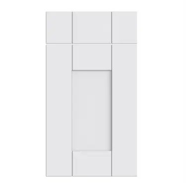 Click Here To Enlarge This Photo Of Bella Supermatt White : Style : Warwick. MDF Vinyl Wrapped Door/Drawer
