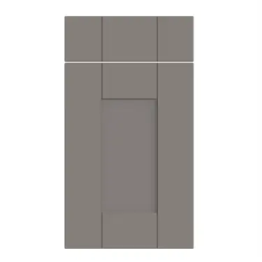 Click Here To Enlarge This Photo Of Bella Supermatt Dust Grey : Style : Warwick. MDF Vinyl Wrapped Door/Drawer