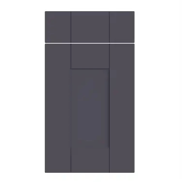 Click Here To Enlarge This Photo Of Bella Supermatt Indigo Blue : Style : Warwick. MDF Vinyl Wrapped Door/Drawer