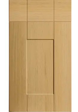 Click Here To Enlarge This Photo Of Bella Lissa Oak : Style : Warwick. MDF Vinyl Wrapped Door/Drawer