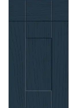 Click Here To Enlarge This Photo Of Bella Paintflow Matt Indigo Blue : Style : Warwick. MDF Vinyl Wrapped Door/Drawer