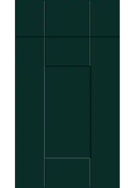 Click Here To Enlarge This Photo Of Bella Supermatt Fir Green : Style : Warwick. MDF Vinyl Wrapped Door/Drawer