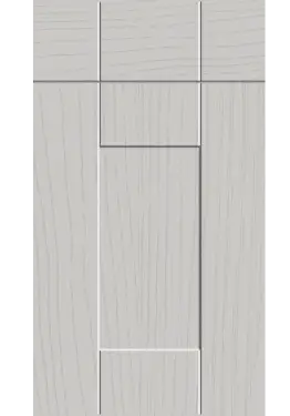 Click Here To Enlarge This Photo Of Bella Paintflow Matt Light Grey : Style : Warwick. MDF Vinyl Wrapped Door/Drawer