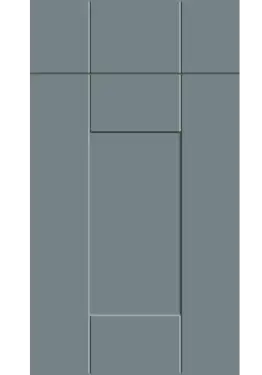 Click Here To Enlarge This Photo Of Bella Supermatt Mood Grey : Style : Warwick. MDF Vinyl Wrapped Door/Drawer