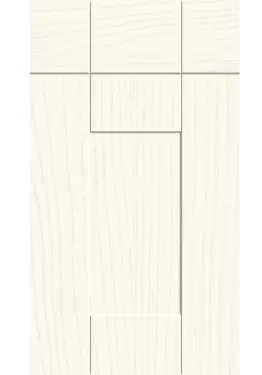 Click Here To Enlarge This Photo Of Bella Paintflow Matt White : Style : Warwick. MDF Vinyl Wrapped Door/Drawer