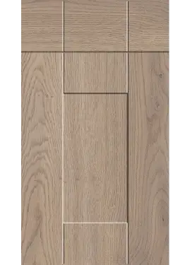 Click Here To Enlarge This Photo Of Bella Cremona Oak Cannolo : Style : Warwick. MDF Vinyl Wrapped Door/Drawer