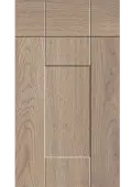 Bella Cremona Oak Cannolo : Style : Warwick. MDF Vinyl Wrapped Door/Drawer