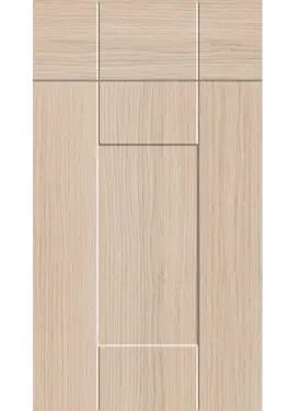 Click Here To Enlarge This Photo Of Bella Light Vicenza Oak : Style : Warwick. MDF Vinyl Wrapped Door/Drawer