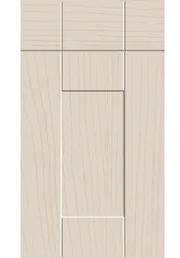 Click Here To Enlarge This Photo Of Bella Paintflow Taupe Grey : Style : Warwick. MDF Vinyl Wrapped Door/Drawer