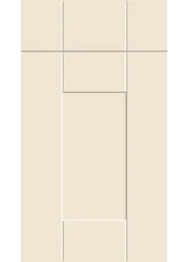 Click Here To Enlarge This Photo Of Bella Supermatt Carat Beige : Style : Warwick. MDF Vinyl Wrapped Door/Drawer