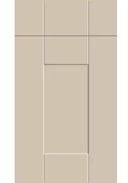 Click Here To Enlarge This Photo Of Bella Supermatt Macademia : Style : Warwick. MDF Vinyl Wrapped Door/Drawer
