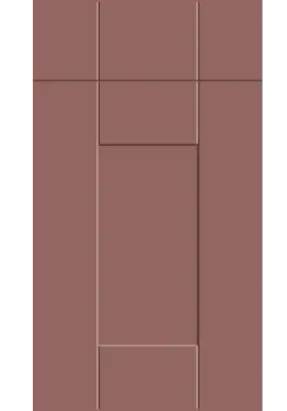 Click Here To Enlarge This Photo Of Bella Supermatt Rusty Red : Style : Warwick. MDF Vinyl Wrapped Door/Drawer