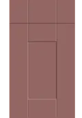 Bella Supermatt Rusty Red : Style : Warwick. MDF Vinyl Wrapped Door/Drawer