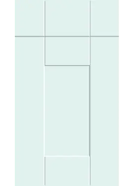Click Here To Enlarge This Photo Of Bella Supermatt Scandinavian Blue : Style : Warwick. MDF Vinyl Wrapped Door/Drawer