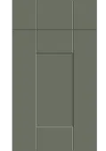 Bella Supermatt Smoke Green : Style : Warwick. MDF Vinyl Wrapped Door/Drawer