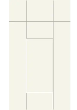 Click Here To Enlarge This Photo Of Bella Supermatt White Grey : Style : Warwick. MDF Vinyl Wrapped Door/Drawer