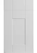 Bella Porcelain White : Style : Warwick. MDF Vinyl Wrapped Door/Drawer