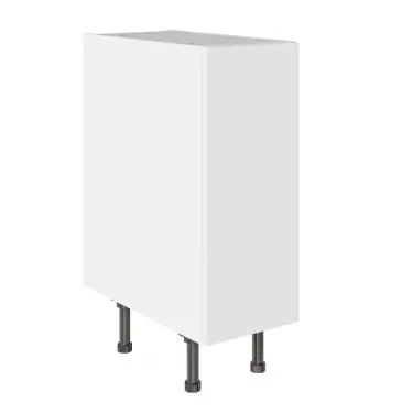 Click Here To Enlarge This Photo Of KitchenKit Value Slab Matt Snow White 300 Base Kitchen Cabinet Flatpack - FKKV4001