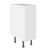 KitchenKit Value Slab Matt Snow White 300 Base Kitchen Cabinet Flatpack - FKKV4001